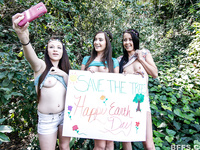 4some sex in the forest