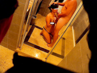 asian wife milf hidden sex video at hotel bathroom
