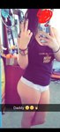 Teen snapchat selfie