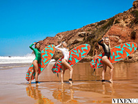 Bella Spark, Kelly Collins, Christy White - Surf Bunnies Seduce Instructor