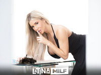 Ema Karter - One Babe, Two Dicks And A Glass Table