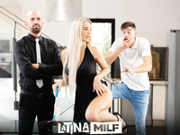 Ema Karter - One Babe, Two Dicks And A Glass Table