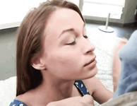 Shocked When She See Cock GiF