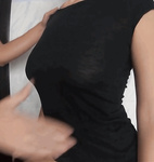 Ripped her Top and boobs out gif