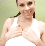 Ripped her Top and boobs out gif