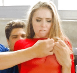 Ripped Her Shirt And Boobs Out Gif images 2