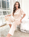 Satin pajamas