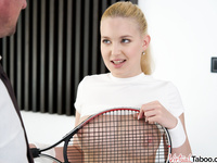 Nikoletta Queen tennis fuck with step-father.