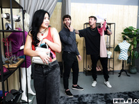 Little Asian Shoplifter Gets The Naughty Treatment