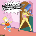 Los simpson , cuidando de mamá