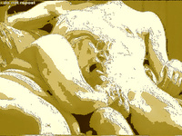 DARBY SUCKING MY COCK IN HOT YELLOW SCREEN