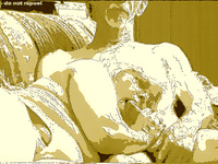 DARBY SUCKING MY COCK IN HOT YELLOW SCREEN