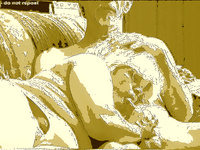 DARBY SUCKING MY COCK IN HOT YELLOW SCREEN