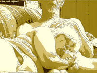 DARBY SUCKING MY COCK IN HOT YELLOW SCREEN