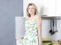 Mature Beauty Diana is Back in the Kitchen!