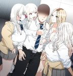 OVA Intrusion! Busty Gal Harem Sex Life