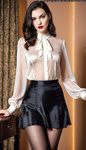 AI Generated - Elegant office girls
