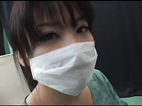 Surgical mask girl