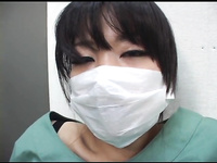 Surgical mask girl