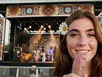 Free-Spirited Hippie Blonde Rides You at Woodstock 1969 ???? Busty Natural POV