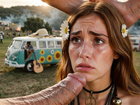 Free-Spirited Hippie Blonde Rides You at Woodstock 1969 ???? Busty Natural POV