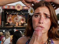 Free-Spirited Hippie Blonde Rides You at Woodstock 1969 ???? Busty Natural POV