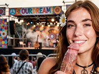 Free-Spirited Hippie Blonde Rides You at Woodstock 1969 ???? Busty Natural POV