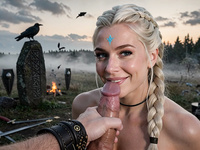 POV: I Fucked Her After the Battle - Nude Blonde Viking Valkyrie