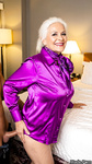 AI generated - Big tits mature silk blouse