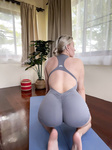 Sigal Blonde doing Yoga