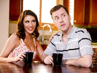 August Ames & Nicole Aniston - Naughty Girl Fucking Neighbors in Threesome