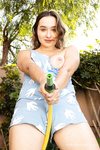 Bozhena - Plays naughty outdoors in the sun