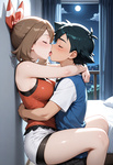 Ash and his girlfriends