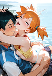Ash and his girlfriends