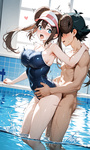 Ash and his girlfriends