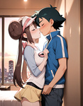 Ash and his girlfriends