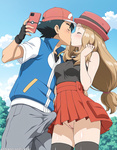 Ash and his girlfriends