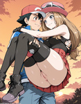 Ash and his girlfriends