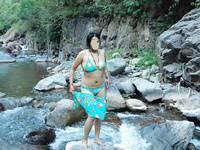 Horny Aunty Exposing Herself In Jungle