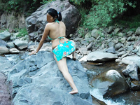 Horny Aunty Exposing Herself In Jungle