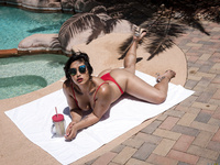 Mia Little - Pounding The Pool Boy
