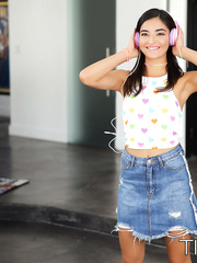 Teen in headphones - Emily Willis