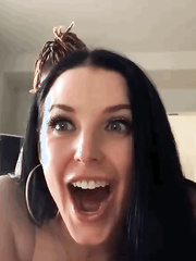 Angela White & Dredd Shocked Face After His Huge Cock Entree Inside Her