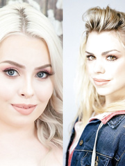 Haley Spades and Billie Piper Lookalike