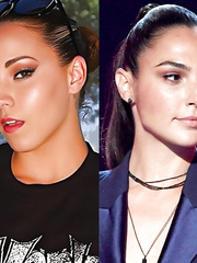 Sasha Foxxx and Gal Gadot Lookalike