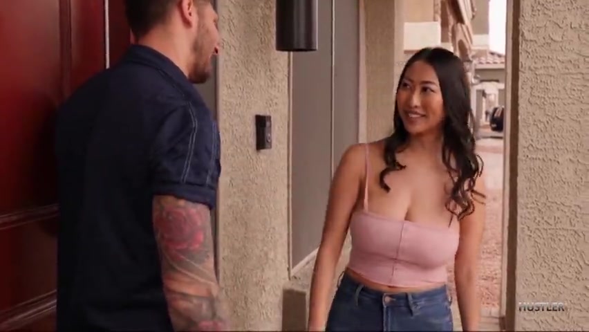 852px x 480px - Asian big tits pornstar Sharon Lee fucks with neighbor