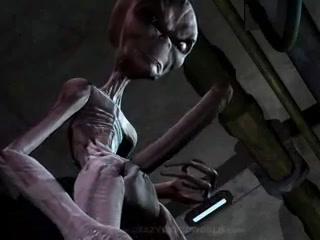 Grey Alien Girl Porn - Ugly hentai alien fuck woman in UFO