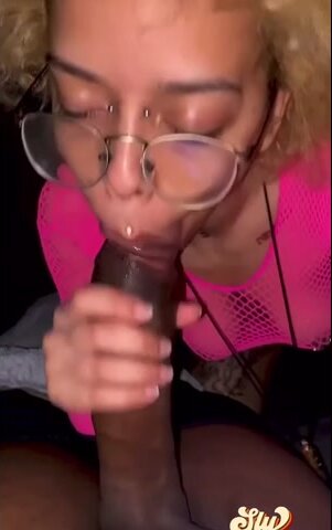 Ebony glasses teen bbc sex