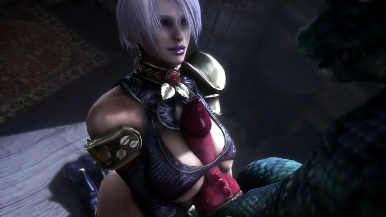 Soulcalibur Porn SFM Ivy Valentine Titfucked By The Lizard Monster HD 720p