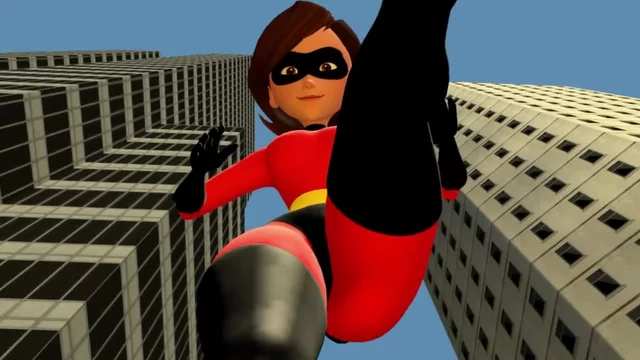 The Incredibles 3d Porn - 3D Giantess Worship - Helen Parr Elastigirl Incredibles 2 SFM HD 720p